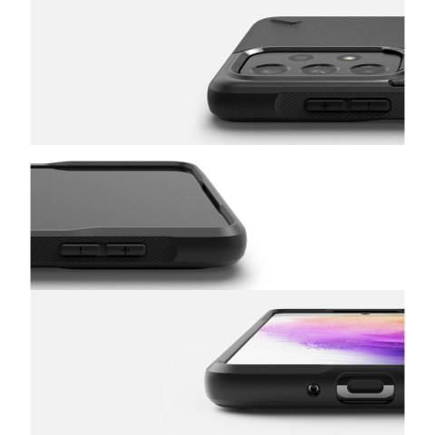Wytrzymałe i elastyczne etui pokrowiec Galaxy A73 Onyx czarny Wytrzymałe i elastyczne etui pokrowiec Galaxy A73 Onyx czarny
