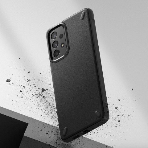 Wytrzymałe i elastyczne etui pokrowiec Galaxy A73 Onyx czarny Wytrzymałe i elastyczne etui pokrowiec Galaxy A73 Onyx czarny