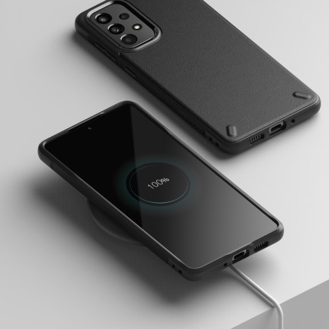 Wytrzymałe i elastyczne etui pokrowiec Galaxy A73 Onyx czarny Wytrzymałe i elastyczne etui pokrowiec Galaxy A73 Onyx czarny