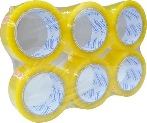 Taśma klejąca 6szt. przezroczysta 48mm x 100y | 3311 Taśma klejąca 6szt. przezroczysta 48mm x 100y | 3311