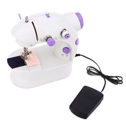 Mini maszyna do szycia dla dzieci 2 prędkości lampka LED - zestaw Mini maszyna do szycia dla dzieci 2 prędkości lampka LED - zestaw