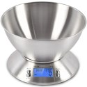Waga elektroniczna kuchenna z miską termometrem STAL 1.8 l 1-5000 g / 1 g