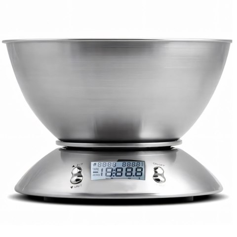 Waga elektroniczna kuchenna z miską termometrem STAL 1.8 l 1-5000 g / 1 g Waga elektroniczna kuchenna z miską termometrem STAL 1.8 l 1-5000 g / 1 g
