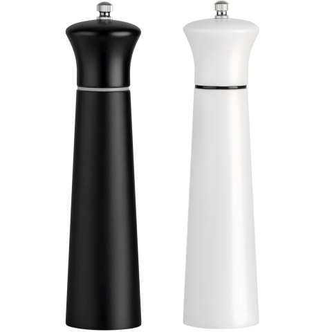 Zestaw młynków do soli pieprzu przypraw ręczny drewniany 22 cm - 2 szt. Zestaw młynków do soli pieprzu przypraw ręczny drewniany 22 cm - 2 szt.