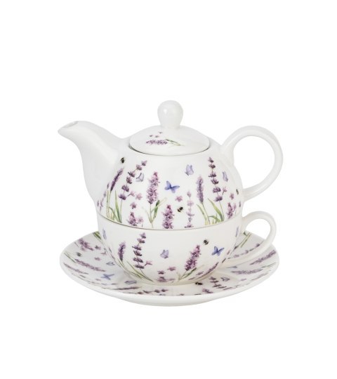 Filiżanka z dzbankiem z zaparzaczem ze stali nierdzewnej CLASSIC LAVENDER Filiżanka z dzbankiem z zaparzaczem ze stali nierdzewnej CLASSIC LAVENDER