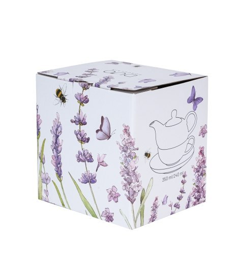 Filiżanka z dzbankiem z zaparzaczem ze stali nierdzewnej CLASSIC LAVENDER Filiżanka z dzbankiem z zaparzaczem ze stali nierdzewnej CLASSIC LAVENDER
