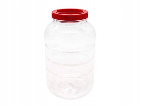 Słój pet 5l. pojemnik z nakrętką do przechowywania plastikowy uniwersalny Słój pet 5l. pojemnik z nakrętką do przechowywania plastikowy uniwersalny