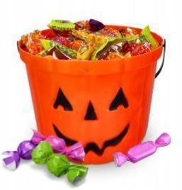Wiaderko halloween na słodycze cukierki dynia 20 x 14cm