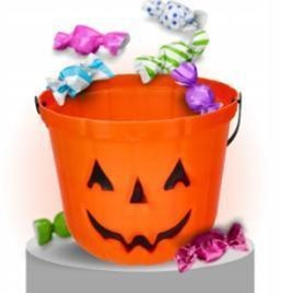 Wiaderko halloween na słodycze cukierki dynia 20 x 14cm