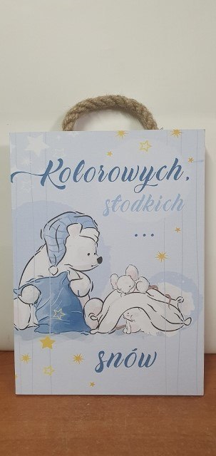 Tabliczka/obraz do zawieszenia 10 x 15 KOLOROWYCH ,SŁODKICH...SNÓW