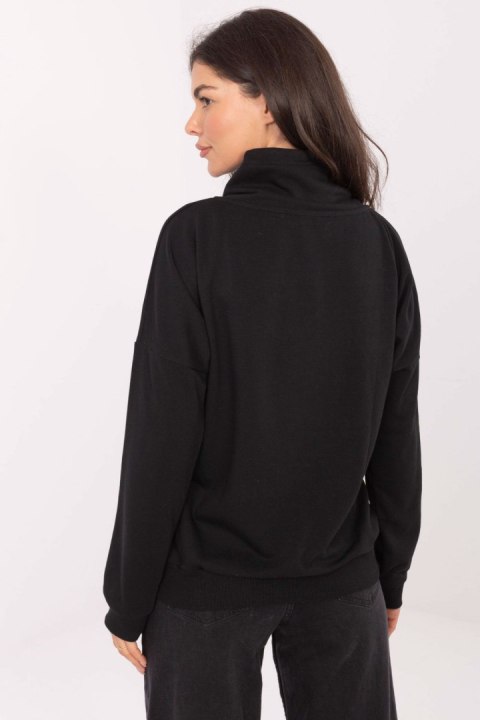 Bluza Damska Model RV-BL-A874.01P Black - Rue Paris Bluza Damska Model RV-BL-A874.01P Black - Rue Paris