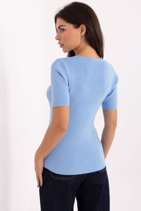 Sweter Damski Model PM-SW-B-627.63 Light Blue - Factory Price Sweter Damski Model PM-SW-B-627.63 Light Blue - Factory Price