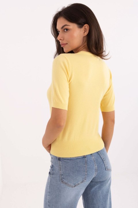 Sweter Damski Model PM-SW-N30088.21 Yellow - Factory Price Sweter Damski Model PM-SW-N30088.21 Yellow - Factory Price