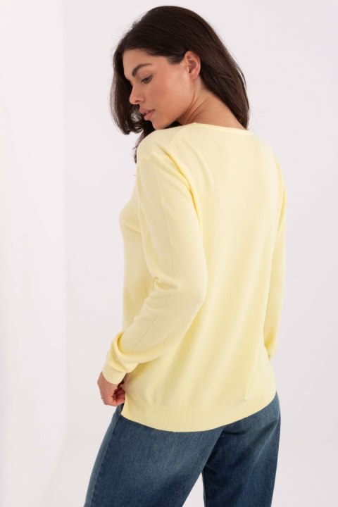 Sweter Damski Model PM-SW-SY5511.78 Light Yellow - Factory Price Sweter Damski Model PM-SW-SY5511.78 Light Yellow - Factory Price