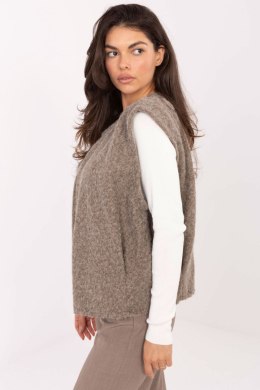 Kamizelka Model IT-KZ-FL9622.29P Dark Beige - Rue Paris