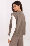Kamizelka Model IT-KZ-FL9622.29P Dark Beige - Rue Paris