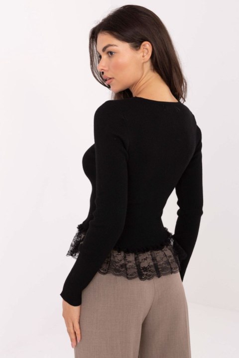 Sweter Damski Model PM-SW-YIS1027.85 Black - Factory Price Sweter Damski Model PM-SW-YIS1027.85 Black - Factory Price