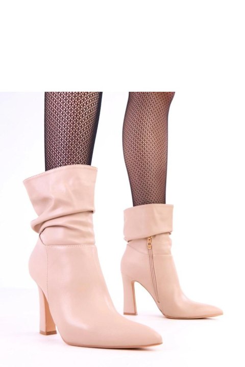 Botki Model Mirhad 2I2A-AX0398-02 Beige - Solea Botki Model Mirhad 2I2A-AX0398-02 Beige - Solea