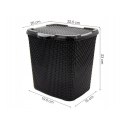 Pojemnik na detergenty czarny PEARL 6l 4241