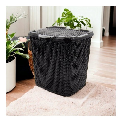 Pojemnik na detergenty czarny PEARL 6l 4241 Pojemnik na detergenty czarny PEARL 6l 4241