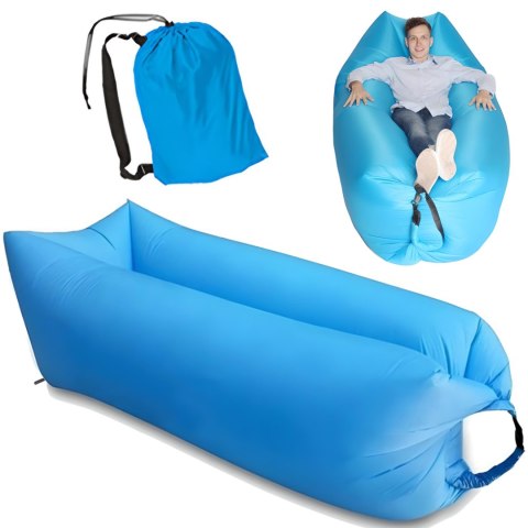 Dmuchany leżak materac na powietrze lazy bag do 200 kg