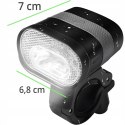 Lampka akumulatorowa do roweru przednia 3 tryby LED