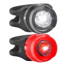Lampka rowerowa przód tył na baterie 3 tryby - 2 szt.