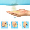 Mata koc plażowy z siatki przepuszczający piasek sand free 200 x 200 cm - niebieski