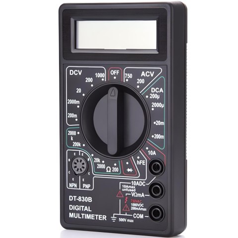 Multimetr miernik cyfrowy prądu napięcia rezystancji 0-500 V 0-5 A