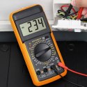 Multimetr miernik cyfrowy prądu napięcia rezystancji LCD
