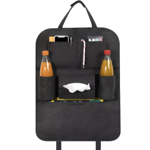 Organizer ochraniacz na fotel samochodowy 7 przegród filc