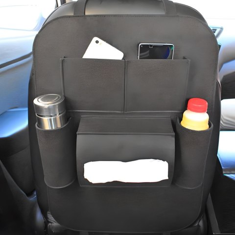 Organizer ochraniacz na fotel samochodowy 7 przegród filc