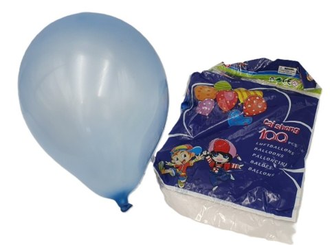 Balony gumowe niebieskie 15 x 20 cm - 100szt. Balony gumowe niebieskie 15 x 20 cm - 100szt.