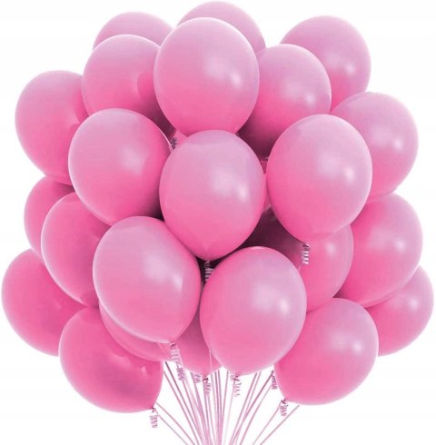 Balony gumowe różowe 15 x 20 cm - 100szt.
