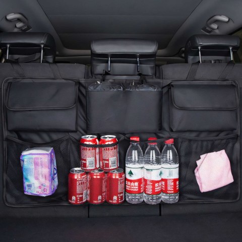 Organizer samochodowy do bagażnika 4 przegrody 3 kieszenie