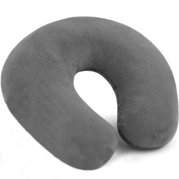 Poduszka podróżna rogal do spania na szyję do samolotu - szary