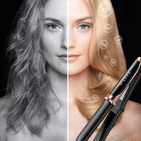 Prostownica do włosów ceramiczna 4 stopnie 160-220 C LCD