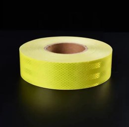 Taśma odblaskowa ostrzegawcza samoprzylepna 10m x 5cm fluorescencyjna XJ5583