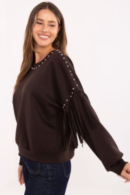 Bluza Damska Model IT-BL-21731.85 Dark Brown - Rue Paris