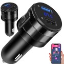 Transmiter samochodowy FM MP3 Bluetooth z ładowarką USB LCD