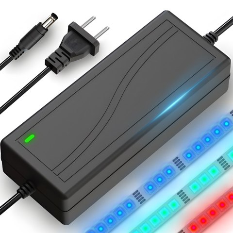 Zasilacz do taśm listew LED RGB kamer 2.1 x 5.5 mm 5A 12 V 60 W