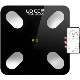 Waga analityczna inteligentna łazienkowa Bluetooth do 180 kg LCD