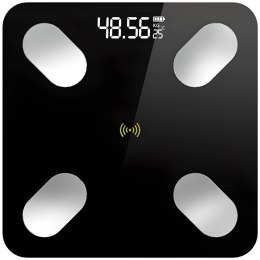 Waga analityczna inteligentna łazienkowa Bluetooth do 180 kg LCD