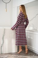 Szlafrok Damski Model 2511 Roxy Długi Red - L&L collection