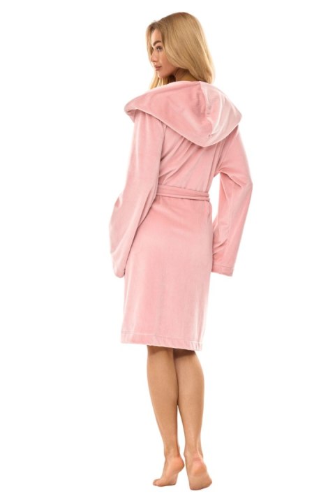 Szlafrok Damski Model Luna 2509 Powder Pink - L&L collection Szlafrok Damski Model Luna 2509 Powder Pink - L&L collection