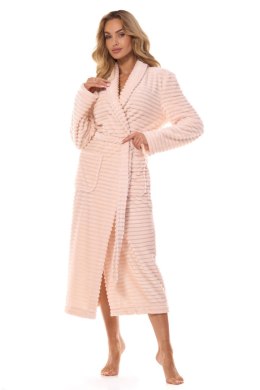 Szlafrok Damski Model Ritta Długi 2415 Morela - L&L collection
