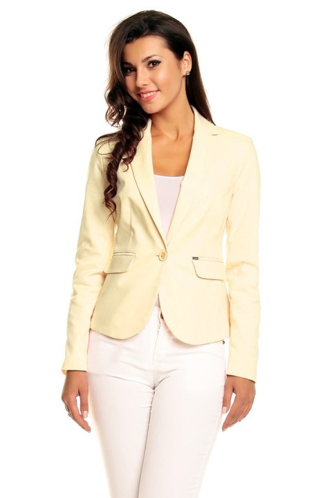Żakiet Model 03 Light Yellow - Cabba Żakiet Model 03 Light Yellow - Cabba