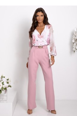 Spodnie Komplet Model Milano 01801. Dirty Pink/Flowers - With You