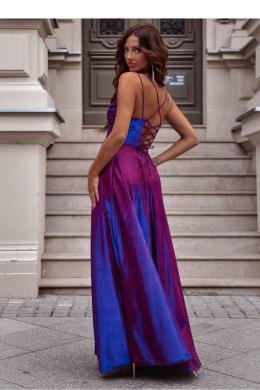 Sukienka Model Valeria Lux 001171. Multi Violet/Navy - With You
