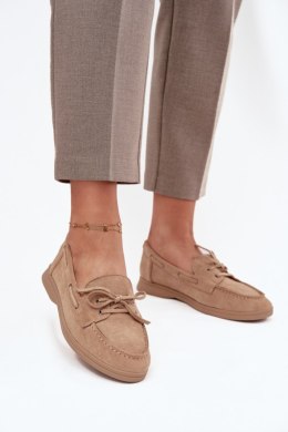 Mokasyny Model Zalina 22-374 Beige - Step in style